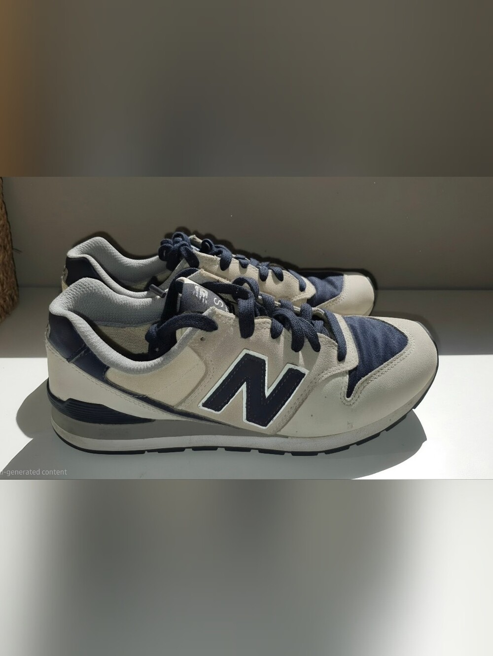 Limited Edition FIGS x New Balance 996 White Navy Shoes Mens Size 7/ Womens 8.5